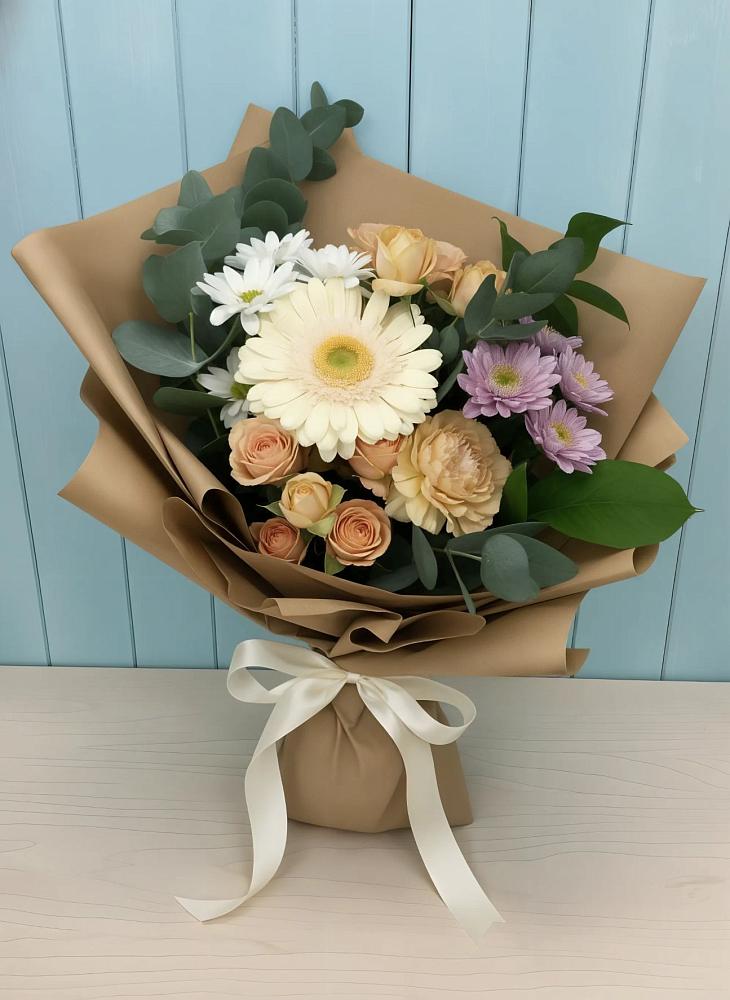 Букет цветов из: Герберы и Хризантемы в Светлом Томской области