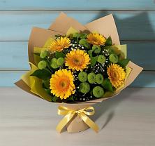 Букет цветов из:  Герберы и Хризантемы в Светлом Томской области