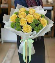 Букет цветов из:  Хризантемы и Розы в Светлом Томской области