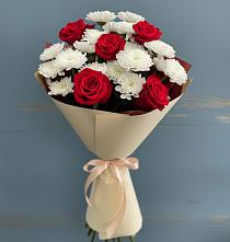 Букет цветов из:  Розы и Хризантемы в Светлом Томской области