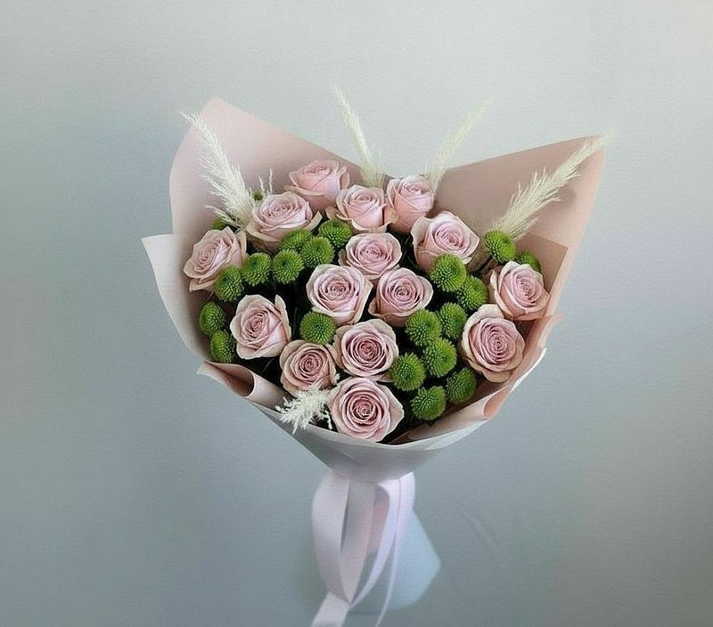 Букет цветов из: Розы и Хризантемы в Светлом Томской области