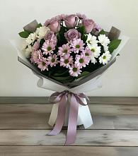 Букет цветов из:  Хризантемы и Розы в Светлом Томской области