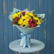 Букет цветов из:  Альстромерии и Хризантемы в Светлом Томской области