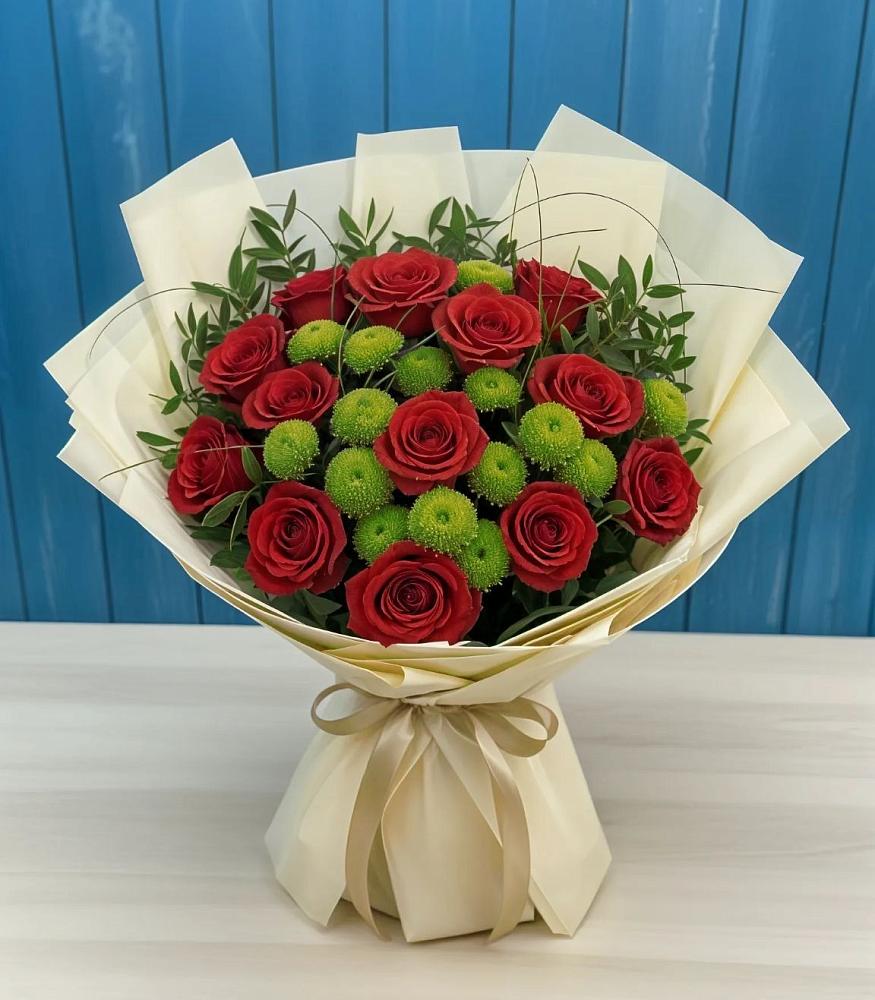 Букет цветов из: Розы и Хризантемы в Светлом Томской области