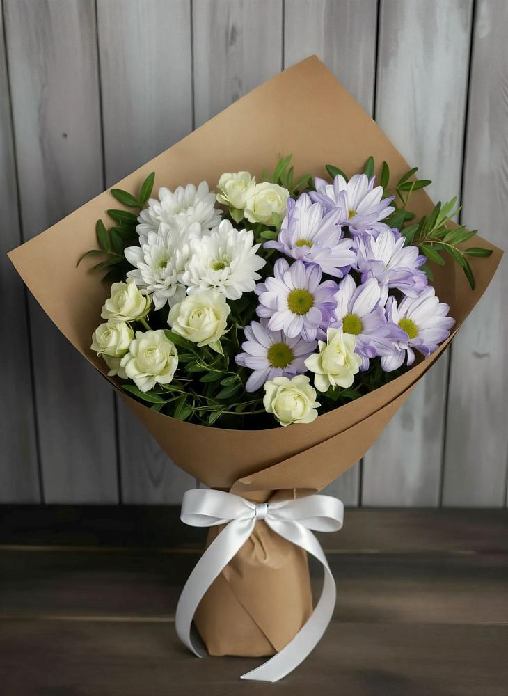 Букет цветов из: Хризантемы и Розы в Светлом Томской области